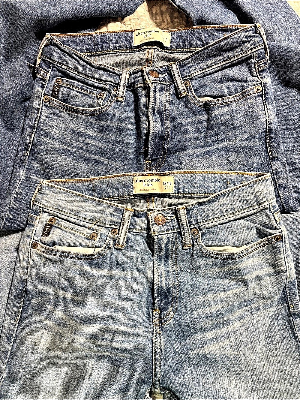 Abercrombie & Fitch Skinny Jean Kids Skinny Jeans Blue boys 13/14 y2k